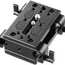 SmallRig Camera Tripod Mounting Baseplate w/15mm Rod Clamp Rail Block for Tripod/Shoulder Support System - 1798