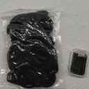60 Black Seamless Hair Ties and 60 Black Bobby Pins with Box for Thick, Heavy, and Curly Hair - No Metal Ponytail Holders for Girls and Women