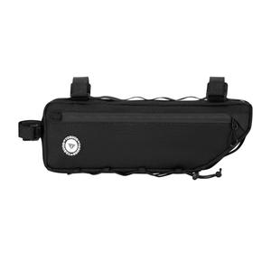 Bike Frame Bag 2L/3L – Waterproof 600D/Scratch-Proof, 7" Phone Fit, 4-Point & Multi-Position Anti-Sway Straps, Full-Side Zipper Quick Access, Tool-Free Install, Universal MTB/Road/Gravel/E-Bike