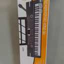 61 Key Keyboard Piano, Portable Electronic Keyboard Piano for Beginners with Speakers, Microphone, Sheet Music Stand, 100 Voices, 100 Rhythms, Digital Music Keyboard for Teen - Black