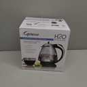 Capresso 259 Water Kettle, 10" x 8.25" x 6.25", Polished Chrome