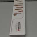 Astercook Knife Set, 13 Pieces Kitchen Knives Set with Healthy Anti-Rust Coating, Dishwasher Safe, Stainless Steel Chef Knife Sets with 6 Blade Guards, Perfect Holiday Gifts for Kitchen (Large, Cream)