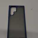 TOCOL for Samsung Galaxy S22 Ultra Case, Translucent Matte Hard Back [Military Grade Shockproof] [Anti-Scratch & Anti-Fingerprint] Slim Fit Protective Cover for Galaxy S22 Ultra Case 6.8'', Navy Blue