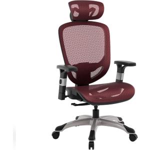 STAPLES Hyken Ergonomic Task Chair, Mesh, Ergonomic, Lumbar Support, Swivel, Maroon