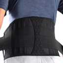 Lumbar Support Belt Lower Back Brace for Lifting, Herniated Disc, Sciatica, Pain Relief,Breathable Lumbar Brace for Men & Women (Large)