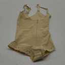 SHAPERX Women's Fajas Colombianas Shapewear Postpartum Tummy Control Body Shaper Butt Lifter Bodysuit (Small, Beige)