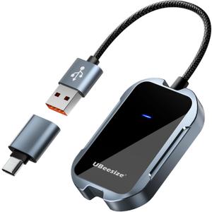 UBeesize Wireless CarPlay Adapter (2025)  Seamless Wireless Upgrade for 2017+ Cars | iPhone & Android Compatible