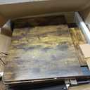 Armocity 5-Tier AV Media Stand with Power Strips, Media Console with LED Lights, Audio Tower Rack with Adjustable Shelves, Stereo Stands and Racks, 40.8'', Rustic Brown