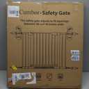 Cumbor 30-46" Baby Gate for Stairs, Auto-Close Dog Gate Indoor Cool Gray