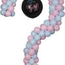 YALLOVE Metal Question Mark Balloon Stand for Baby Gender Reveal, 7.75 Feet Height Adjustable Balloon Arch Frame for Boy or Girl Party Decoration