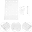 DOITOOL 24 Hydroponic Sponges Planting Tool Planting Tray with 24 Holes Floating Gardening Plate Soilless Cultivation Sponges Cubes Tray for Small Bud Growth & Grow Seedlings, 23.62 x 15.75 x 1.18 inches