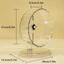 Silent Hamster Wheel 8.3 Inch Syrian Hamster Running Wheel, Anti-Skid & Height Adjustable, Easy to Clean (8.3inch)