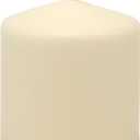 Stonebriar 6 Pack Tall 3 x 3 Inch 18 Hour Long Burning Unscented Ivory Wax Pillar Candles