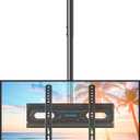 USX STAR Ceiling TV Mount for 26-65 inch TVs, 360 Swivel Full Motion Ceiling Mount TV Bracket, Height Adjustable, Tilt TVs Ceilings Mounts, Supports up to 110 Lbs, Max VESA 400x400mm