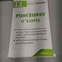 HOPELF 50 Pack 12" Bamboo Plant Stakes for Wood Garden SticksWooden Plant SupportsIndoor Gardening Plant SupportsFloral Plant Support Potted PlantsCrafts, More Size Choices 8"/12"/16"