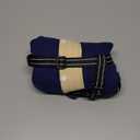 Dog Winter Coat with Adjustable Reflective Harness Built in -M | Turtleneck Water-Repellent Coats with Sleeves for Small Dogs Boy,Cold Weather Clothes,Warm Jacket for Schnauzer (Navy-Blue) (MediumChest 20.9")