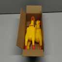 3 Pcs Large Rubber Chicken,12 Inch Yellow Rubber Squawking Chickens,Screaming Chicken Dog Toys,Prank Noise Maker Dog Toys