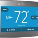 Sensi Touch Smart Thermostat by Emerson with Touchscreen Color Display, Programmable, Wi-Fi, Mobile App, Easy DIY, Data Privacy, Works with Alexa, Energy Star Certified, ST75S-Silver, C-Wire Required