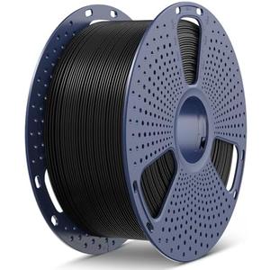 SUNLU 3KG PLA+2.0 3D Printer Filament, Large Spool(6.6lbs) PLA+ Filament 1.75mm, Tougher and Stronger, Dimensional Accuracy +/-0.02mm, 3KG/1 Spool, PLA+ Black