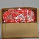 VitalCozy 50 Pcs Spandex Chair Sashes with Heart Shaped Buckle Slider Stretch Chair Cover Band Universal Elastic Chair Ties for Wedding Banquet Event Party Decoration(Red)