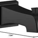 DELTA FAUCET RP77092BL Ashlyn Non Diverter Tub Spout, Matte Black