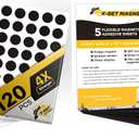 X-bet MAGNET Round Magnets 120 pcs and Magnetic Sheets 5 pcs