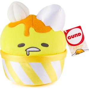 GUND Sanrio Gudetama The Lazy Egg Stuffed Animal, Gudetama Ice Cream Cup, Plush Toy for Ages 1 and Up, 9