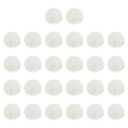 PATIKIL 1.2 Inch Faux Fur Pom Poms for Hats, 26 Pcs Soft Faux Rabbit Fur Small Fluffy Pompom Balls with Elastic Loop for DIY Crafts Keychains Removable Knitting Accessories, White