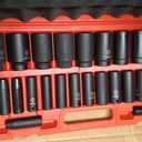 DISEN 26 Pcs Metric 1/2" Impact Socket Set