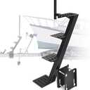GADFISH Trailer Steps, Heavy Duty Boat Trailer Steps, Boat Steps for Trailer, Boat Trailer Tongue Steps, Suitable for 4 x 4 inches Trailer Frame, Black