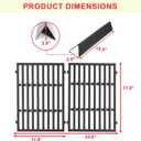Spirit E-310 Grill Parts 7638 Grill Grates 7636 Flavorizer Bars for Weber Spirit 300 Series Grills S-330 E-320 E-330 S-310 SP-310 Grill GS4 Spirit 2 E310 S-310 Replacement Parts (Front Mount Controls)