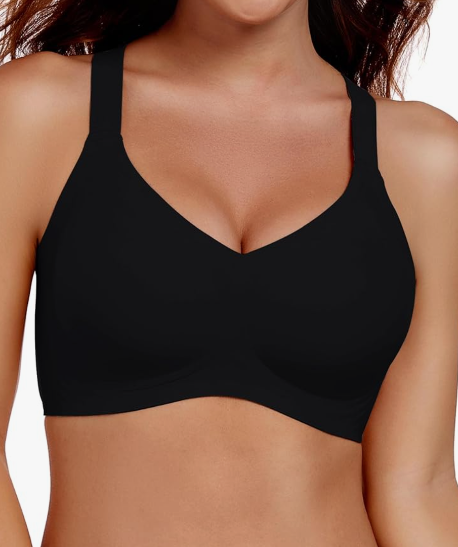 Oeak Womens Wireless Push Up Bras for Women No Underwire Seamless Full Coverage Supportive T Shirt Everyday Bras, S