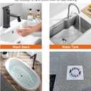 2 x Disposable Hair Drain Stickers,100 PCS Floor Drain Sticker, Disposable Shower Drain Cover Hair Catcher Shower Drain Mesh Stickers, Sewer Filter Screen, Bathroom, Laundry, Bathtub, Kitchen, Sink