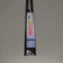 2 Pack Spring Tension Rods 27-38 Inches,5/8" Diameter Black Spring Load Adjustable Expandable,Small Short Tension Curtain Rod for Windows,Kitchen,Doorway,Bathroom,Cupboard Bars