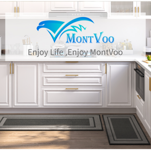 MontVoo Kitchen Rugs Rubber Non-Slip Kitchen Rugs and Mats,Washable Kitchen Mats for Floor,Absorbent Kitchen Runner Hallway, Laundry Room, in Front of Sink 19.5 x 46, 31.5 x 19.5