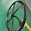 26 inch Mag Wheel Set Rims Front & Rear 100x120mm for Single Speed Freewheel, 26" Magnesium Bike Wheels Rim (Black) Disc Brake for Beach Cruisers, MTB's Road Bicycle