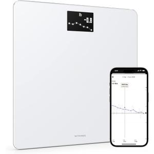 Withings Body - Digital Wi-Fi Smart Scale with Automatic Smartphone App Sync, BMI, Multi-User Friendly, with Pregnancy Tracker & Baby Mode (1 Count (Pack of 1), White)