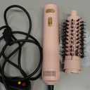 4 in 1 Rotating Hair Dryer Brush Spinning with Detachable Brush(2" & 1.5"),Negative Ionic Brush Blow Dryer 100-120V,3 Heats and 2 Speeds Rotating Hot Air Brush for Curling,Straight,Drying