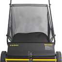 26 Inch Push Lawn Sweeper, 7 Cu.Ft. Hopper, Adjustable Height