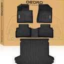 OEDRO Floor Mats for 2023-2026 Kia Sportage Gas (Not for Hybrid), TPE All Weather Car Liners Tailored Fit for Sportage, Waterproof Interior Accessories, 1st & 2nd Row & Cargo Liner