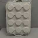 Fimary Silicone Muffin Pans for Baking 2 Pack, 2.8 Inch with Metal Reinforced Frame, Regular Size Nonstick Silicone Cupcake Pan 12 Cups for Baking Homemade Muffins, Cupcakes, Dishwasher Safe BPA Free