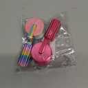 Diamond Art Roller, 2025 New Essential DIY Craft Tool for Rhinestone Embroidery, Easy-Grip Hand Roller, Detachable Diamond Painting Tools and Accessories(Pink+ Rainbow)