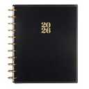 Happy Planner Disc-Bound Planner Jan.–Dec. 2026, Includes 3 Extra Months and 2 Sticker Sheets, Big Size, 8.5" x 11", Horizontal Layout, Modern Texture