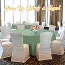 BRILLMAX 6 Pack Sage Green Round Tablecloths 70 Inch for 30-48 Tables - 150 GSM Polyester Fabric, Standard Drop, Water, Stain & Wrinkle Resistant Cloth Cover for Wedding Reception Banquet Dining