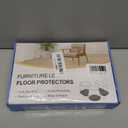24 Pcs Chair Leg Floor Protectors Round, Silicone Felt Furniture Leg Pads Caps Covers for Hardwood Floors (Fit 1-5/16" to 2")