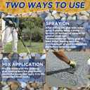 Mulch and Rock Glue 64 OZ, Concentrated Rock Glue for Landscaping, Secure Covering Gravel and Most Mulchs, Transparent After Drying, Weather Resistant, Last up to 2 Years (64 OZ)