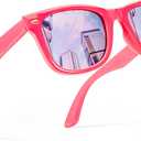 FancyPink Retro Mirrored Polarized Sunglasses for Women w UV400 Protection