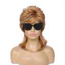 Adequate Mullet Wig for Women, Joe Dirt,Emo Wig,80s Costumes Fancy Party Accessory Cosplay, Halloween x (StrawberryBlonde)(12 x 5 x 3 inches)