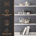 BINO | The SOHO Collection Plastic Storage Bins, X-Small - 2 Pack, Clear | Pantry and Fridge Organizer Containers, Kitchen Cabinet and Medicine Cabinet Bins