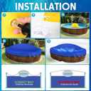 3 x Capoda 3 Pcs Pool Pillows for Above Ground Pools 4 x 4 ft Winter Pillow Ultra Thick & Cold-Resistant 0.2 mm PVC Air Pillow for Winterizing Rope Included(Yellow,Square)